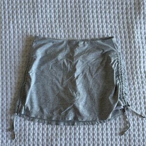 Gray Ruched Athletic Skirt